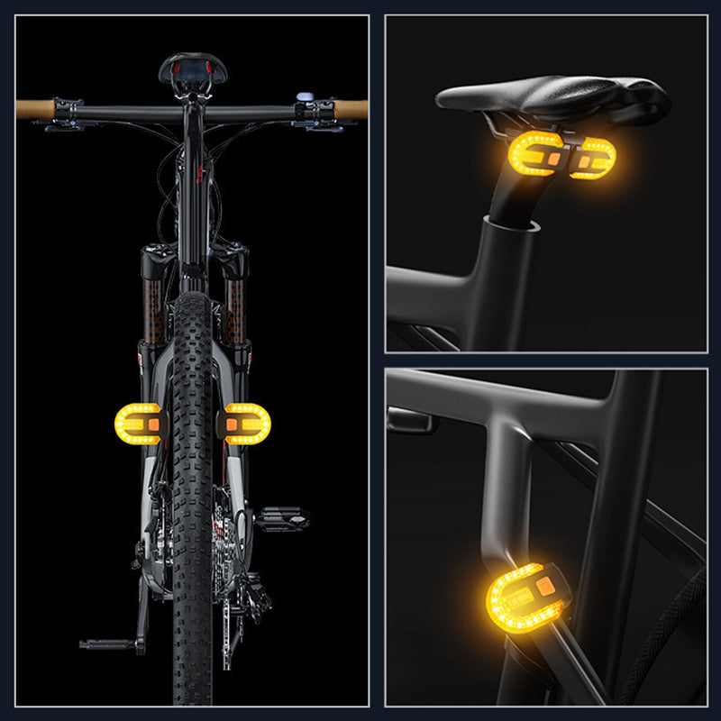 🚴 ⚡ Kabelloses Fahrrad-Rücklicht mit Fernbedienung – Automatischer Bremssensor, 30+ Lichtmodi & USB-Aufladung 🔦