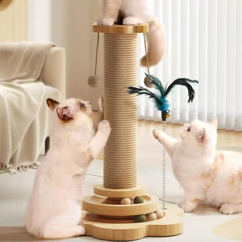 🐱 50% RABATT! 🧸 Multifunktionaler Kratzbaum für Katzen mit Spielzeug – Stabil, platzsparend & perfekt für Kratzen, Spielen und Relaxen 🐾