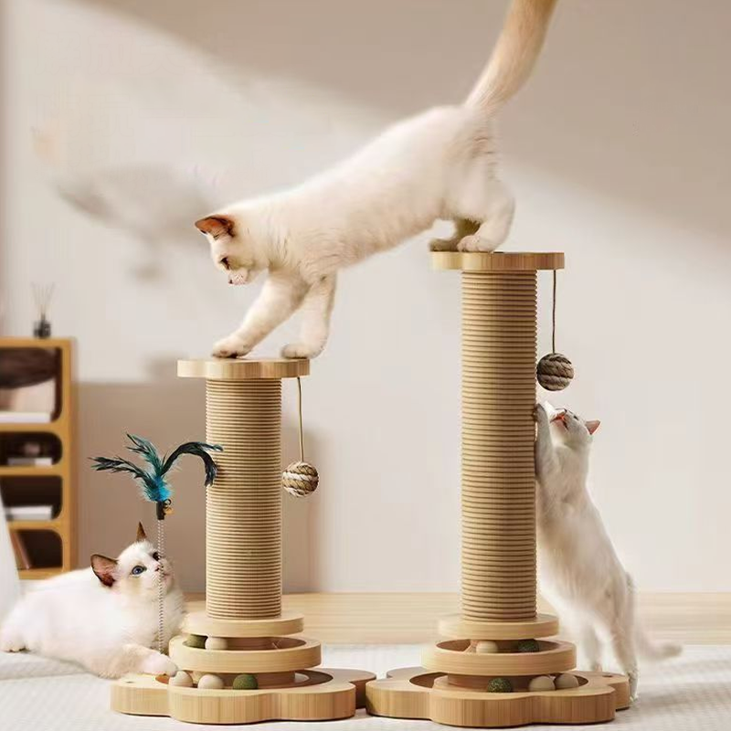 🐱 50% RABATT! 🧸 Multifunktionaler Kratzbaum für Katzen mit Spielzeug – Stabil, platzsparend & perfekt für Kratzen, Spielen und Relaxen 🐾