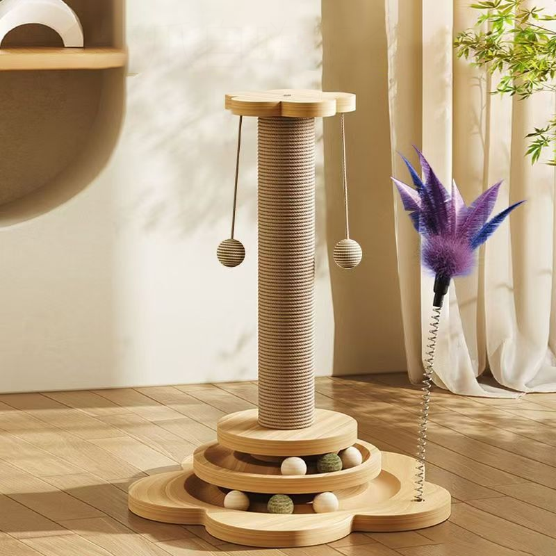 🐱 50% RABATT! 🧸 Multifunktionaler Kratzbaum für Katzen mit Spielzeug – Stabil, platzsparend & perfekt für Kratzen, Spielen und Relaxen 🐾
