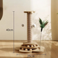 🐱 50% RABATT! 🧸 Multifunktionaler Kratzbaum für Katzen mit Spielzeug – Stabil, platzsparend & perfekt für Kratzen, Spielen und Relaxen 🐾