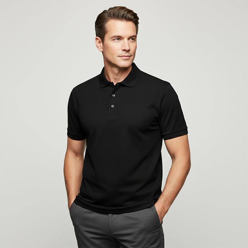 🔥⏰ LIMITIERT: -50% 💥 Premium Herren Kurzarm-T-Shirt mit Reverskragen 👕 schnell trocknend, hochwertig & modern ✨