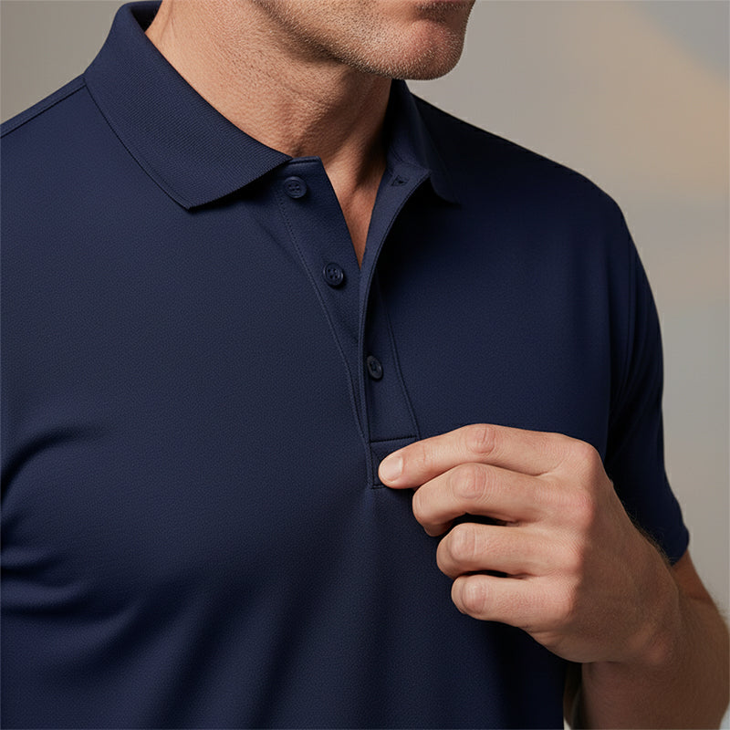 🔥⏰ LIMITIERT: -50% 💥 Premium Herren Kurzarm-T-Shirt mit Reverskragen 👕 schnell trocknend, hochwertig & modern ✨