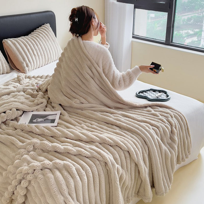 🛋️ 50% RABATT! 🛏️Dicke Plüschdecke mit Milchvelours-Bezug🫧Kuscheln Sie sich in ultimativen Komfort🫧