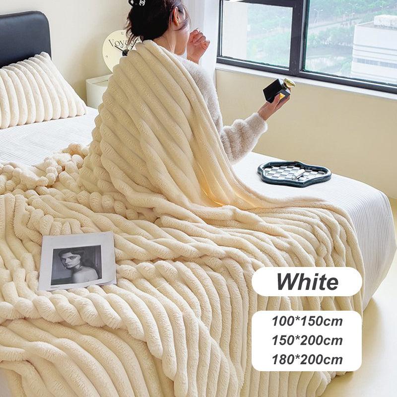 🛋️ 50% RABATT! 🛏️Dicke Plüschdecke mit Milchvelours-Bezug🫧Kuscheln Sie sich in ultimativen Komfort🫧