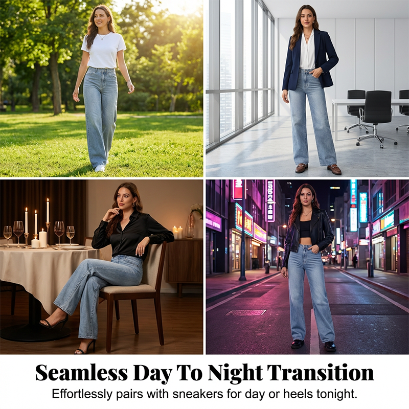 ✨ LIMITED-TIME 50% RABATT! | Damenjeans mit hoher Taille und geradem Bein👖