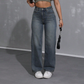 ✨ LIMITED-TIME 50% RABATT! | Damenjeans mit hoher Taille und geradem Bein👖