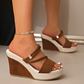👠Damen-Sandalen mit Keilabsatz und hohen Absätzen