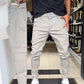 Herren Slim-Fit Freizeithose in Einfarbig