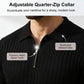 ✨ NUR FÜR BEGRENZTE ZEIT 50% RABATT! 🌬️Das atmungsaktive Strickoberteil – Herren Reißverschluss-Poloshirt mit Rippenstrick | Perfekt für Büro & Freizeit 🏢➡️🌿