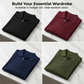 ✨ NUR FÜR BEGRENZTE ZEIT 50% RABATT! 🌬️Das atmungsaktive Strickoberteil – Herren Reißverschluss-Poloshirt mit Rippenstrick | Perfekt für Büro & Freizeit 🏢➡️🌿