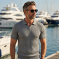 ✨ NUR FÜR BEGRENZTE ZEIT 50% RABATT! 🌬️Das atmungsaktive Strickoberteil – Herren Reißverschluss-Poloshirt mit Rippenstrick | Perfekt für Büro & Freizeit 🏢➡️🌿