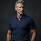 ✨ NUR FÜR BEGRENZTE ZEIT 50% RABATT! 🌬️Das atmungsaktive Strickoberteil – Herren Reißverschluss-Poloshirt mit Rippenstrick | Perfekt für Büro & Freizeit 🏢➡️🌿