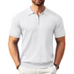 ✨ NUR FÜR BEGRENZTE ZEIT 50% RABATT! 🌬️Das atmungsaktive Strickoberteil – Herren Reißverschluss-Poloshirt mit Rippenstrick | Perfekt für Büro & Freizeit 🏢➡️🌿