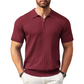 ✨ NUR FÜR BEGRENZTE ZEIT 50% RABATT! 🌬️Das atmungsaktive Strickoberteil – Herren Reißverschluss-Poloshirt mit Rippenstrick | Perfekt für Büro & Freizeit 🏢➡️🌿