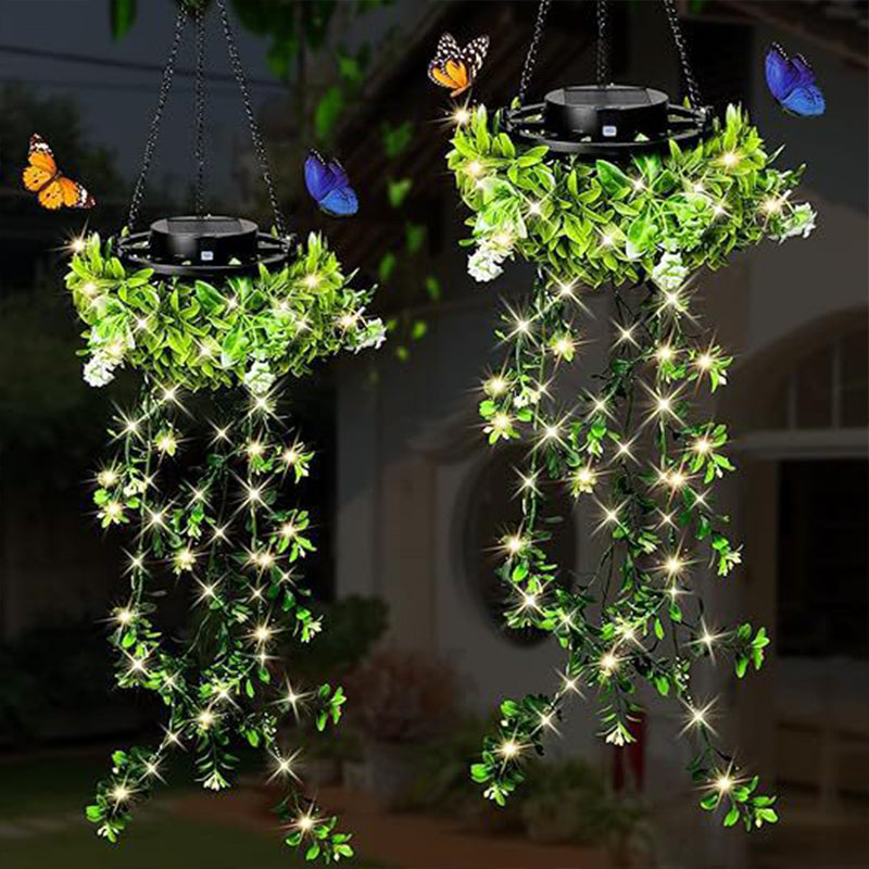 ☀️ 【Limitiertes Angebot – 50% Rabatt】 – Solar-Efeu-Lichterkette mit künstlichen Blättern – wasserdicht, 8 Beleuchtungsmodi & flexibel – perfekt für Garten, Balkon & Wanddekoration 🌿💡