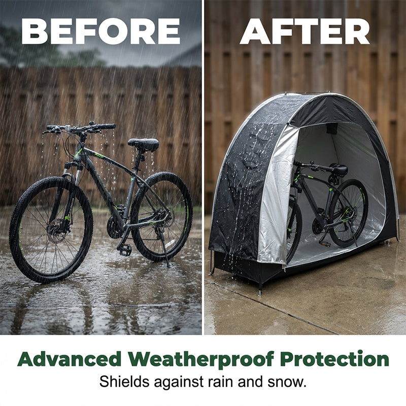 Fahrrad-Zelt & Schutzhülle für Mountainbikes – wetterfest, kompakt & schnell aufgebaut – ideal für Reisen, Camping & Garage🚲⛺