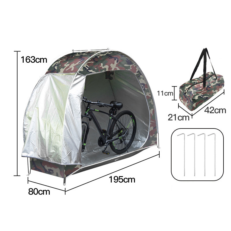 Fahrrad-Zelt & Schutzhülle für Mountainbikes – wetterfest, kompakt & schnell aufgebaut – ideal für Reisen, Camping & Garage🚲⛺