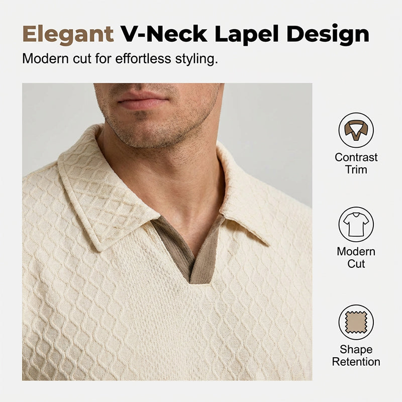 📢Neuheiten & Sonderangebote – Jacquard-Set aus T-Shirt und Shorts für Herren