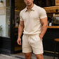 📢Neuheiten & Sonderangebote – Jacquard-Set aus T-Shirt und Shorts für Herren