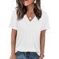 🔥Solange der Vorrat reicht 40 % Rabatt!🎉Damen V-Ausschnitt Kurzarm Freizeit-T-Shirt