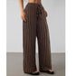 🌸 Bequeme Freizeithose im Lounge-Stil – gestreiftes Muster, elastischer Bund, perfekt für Zuhause, Strand oder Urlaub, kombinierbar mit vielen Oberteilen 👖
