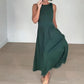 Elegantes Damen-Maxikleid mit U-Boot-Ausschnitt👗