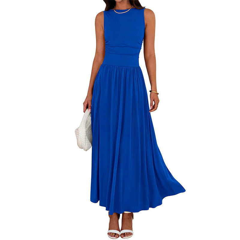 Elegantes Damen-Maxikleid mit U-Boot-Ausschnitt👗
