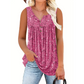 👚 50% RABATT! ☀️ Ärmelloses Damen-Top – Mit Print, Knopfleiste & Leichtem Stoff, Perfekt Für Heiße Tage Und Einen Frischen Look ✨