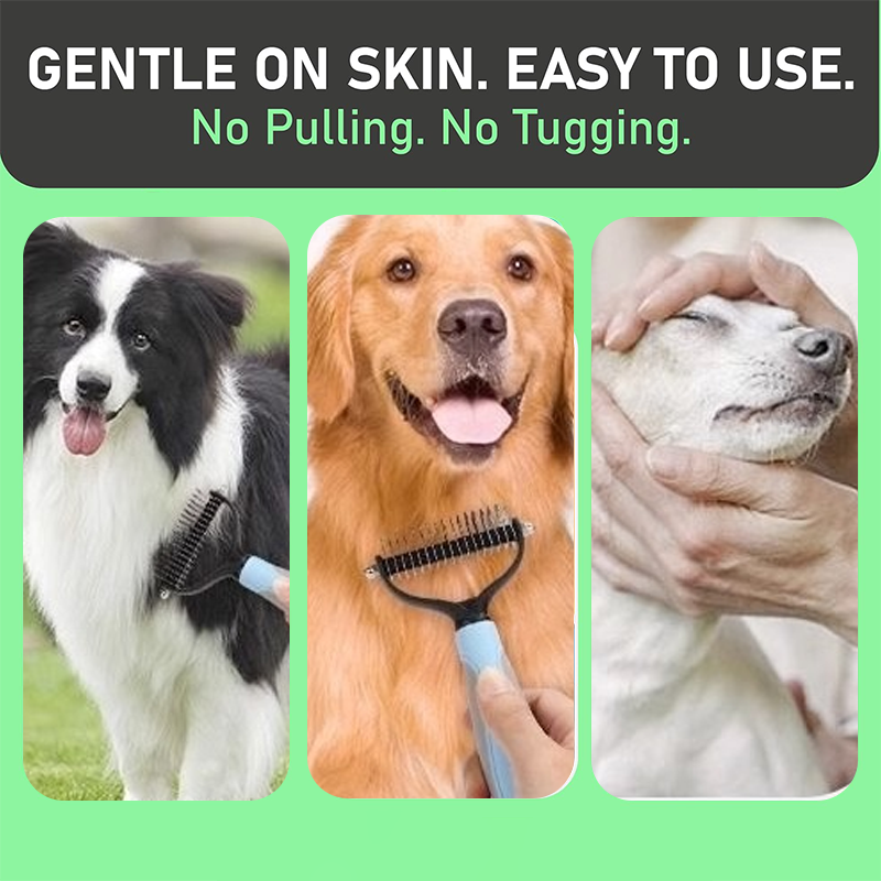 🎁1 + 1 GRATIS🐱🐶Entfilzungskamm für Haustiere – gegen Verfilzungen & loses Haar – für ein glattes Fell
