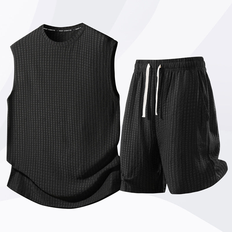 💥Zeitlich begrenztes Angebot – Set aus Tanktop und Shorts für Herren im Freizeit-Sport-Stil