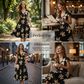 👗 50% RABATT! 🌺 Damen Freizeitkleid mit Print, V-Ausschnitt & Rüschen – Leichter Stoff & romantischer Stil – Perfekt für warme Tage, Strand oder einen feminine Look im Alltag ☀️✨