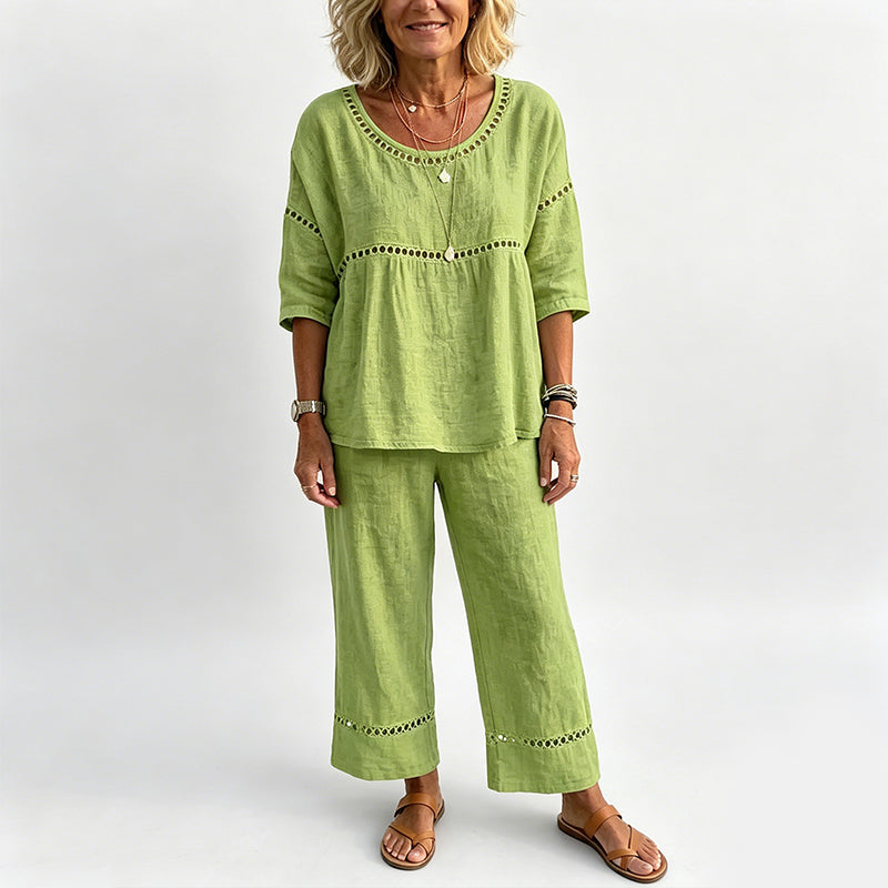 👕👖 2026 HEISSER VERKAUF – 50% RABATT! Figurbetontes Sommer-Chic-Set aus atmungsaktivem Stoff – Über 50K+ verkauft! 🥳