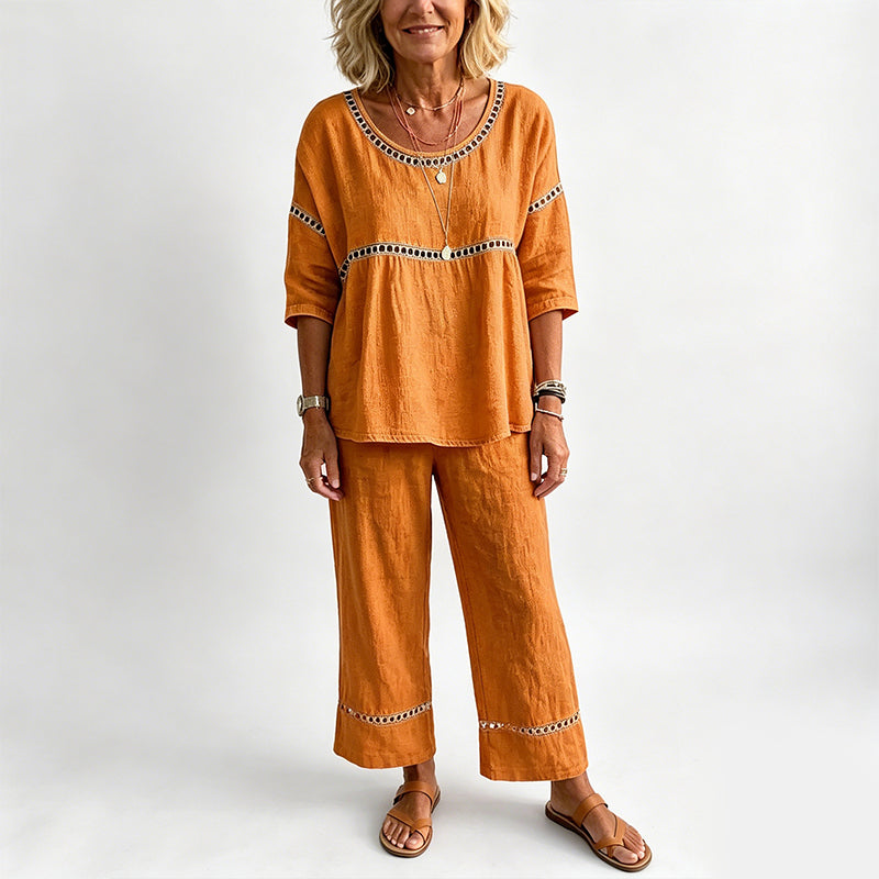 👕👖 2026 HEISSER VERKAUF – 50% RABATT! Figurbetontes Sommer-Chic-Set aus atmungsaktivem Stoff – Über 50K+ verkauft! 🥳