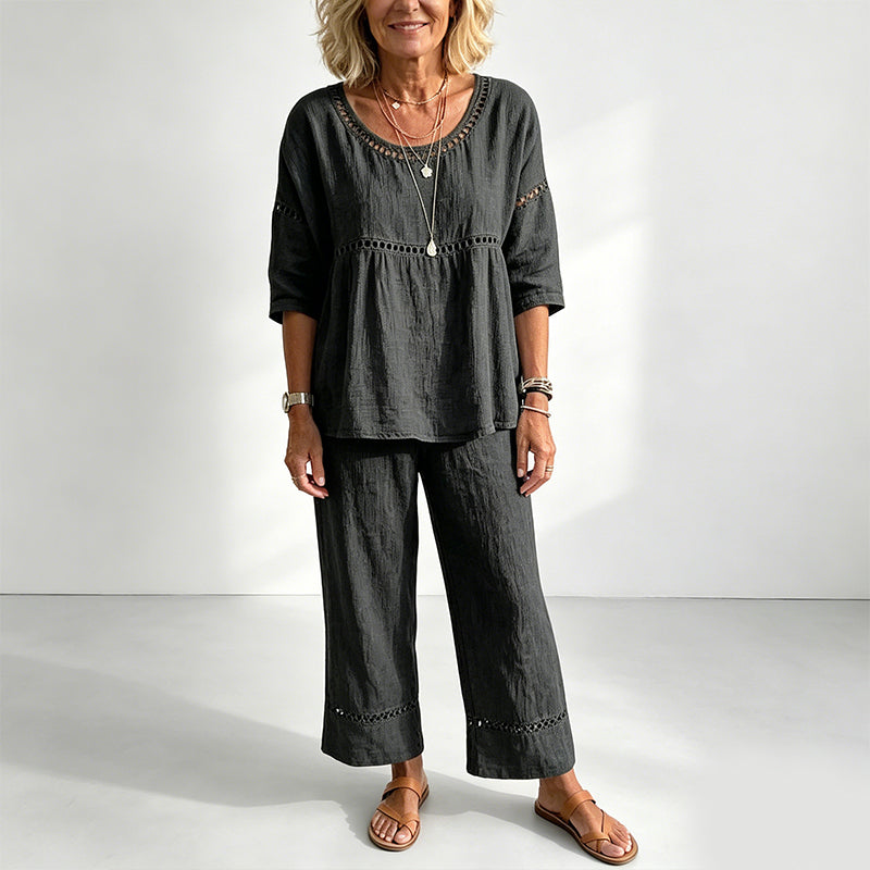 👕👖 2026 HEISSER VERKAUF – 50% RABATT! Figurbetontes Sommer-Chic-Set aus atmungsaktivem Stoff – Über 50K+ verkauft! 🥳