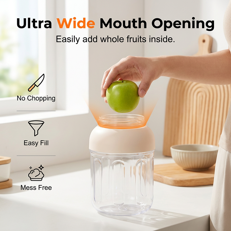 ✨ LIMITED-TIME 50% RABATT!|Elektrischer Früchtemixer Tragbar, USB Akku, BPA-frei, Mehrzweck Mixer für Shakes, Säfte & Cocktails