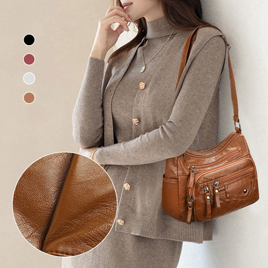 👜 LIMITED-TIME 50% RABATT! ✨ Damen Umhängetasche – PU-Leder, Mehrere Taschen, Verstellbarer Riemen 🌸