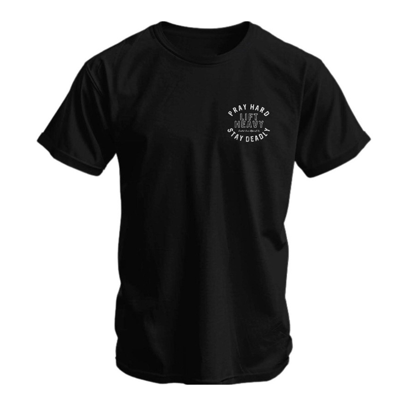 ⏰50 % Rabatt auf limitierte Stücke + Kette gratis dazu-✨Herren-T-Shirt mit athletischer Passform, Rundhalsausschnitt und grafischem Aufdruck