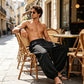 👖 50% RABATT! 🔥 Herren-Casual Haremshose mit elastischen Bündchen – Bequem, luftig & perfekt für Zuhause, Yoga und Reisen ✨