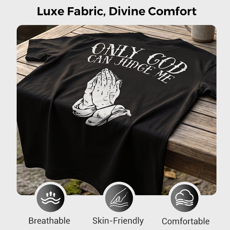 👔 ✨50% RABATT! ✨ Herren Praying Hands Graphic Tee – Glaube, Stärke & Stil! ✨