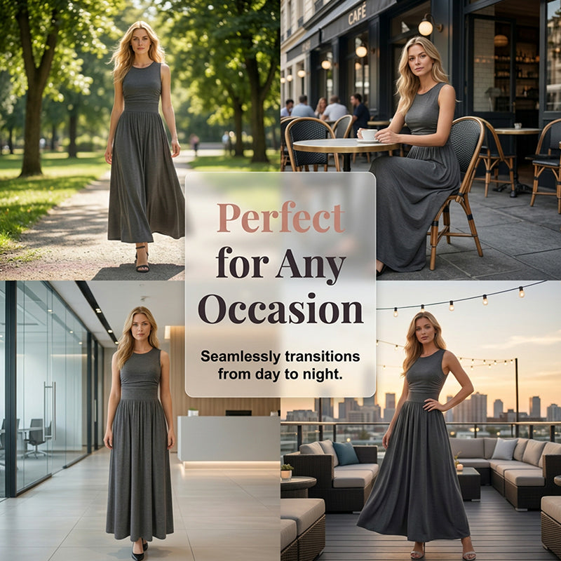 👗【Neues Modell 2026✨ – 50 % Rabatt】 Elegantes Damenkleid mit geraffter Taille und Taschen – figurschmeichelnd, bequem & alltagstauglich 👜✨