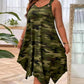 👗 50% RABATT! 🌿 Damen ärmelloses Kleid mit asymmetrischem Saum im Camouflage-Look – Locker, frech & perfekt für einen lässigen Streetwear-Look ✨