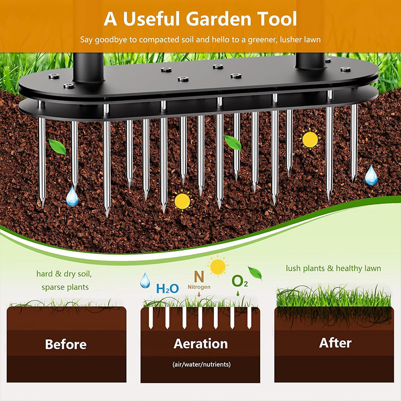🌱 50% RABATT! ✨ Manueller Rasenbelüfter‑Set, inklusive Montagewerkzeugen und Arbeitsschutzhandschuhen — Karbonstahl, verstellbar & effizient 🏡