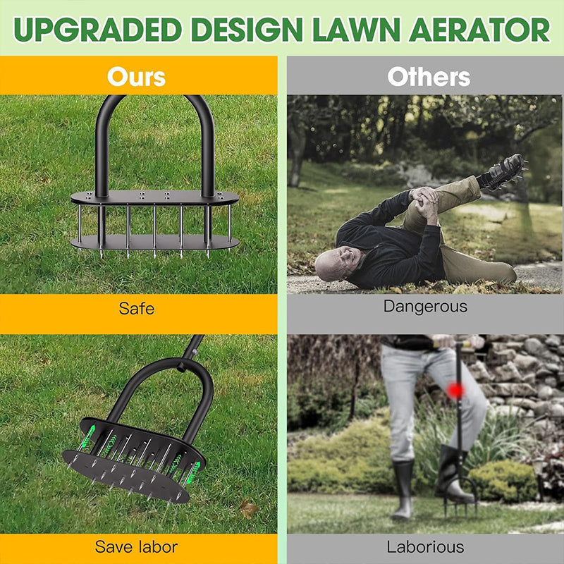 🌱 50% RABATT! ✨ Manueller Rasenbelüfter‑Set, inklusive Montagewerkzeugen und Arbeitsschutzhandschuhen — Karbonstahl, verstellbar & effizient 🏡