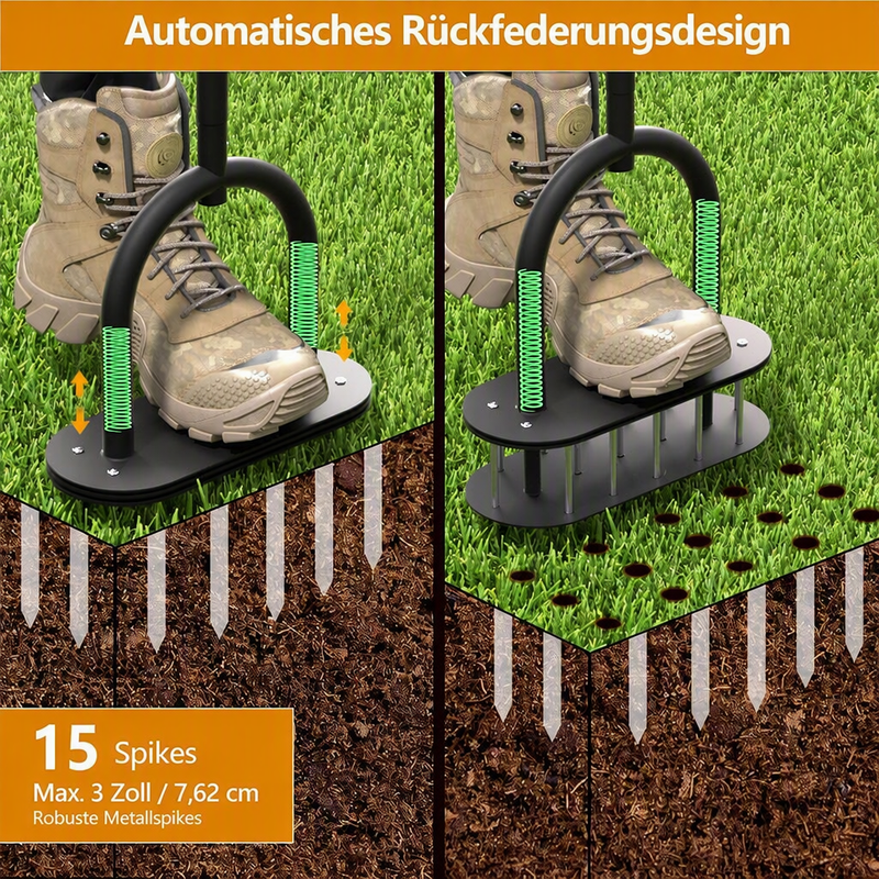 🌱 50% RABATT! ✨ Manueller Rasenbelüfter‑Set, inklusive Montagewerkzeugen und Arbeitsschutzhandschuhen — Karbonstahl, verstellbar & effizient 🏡