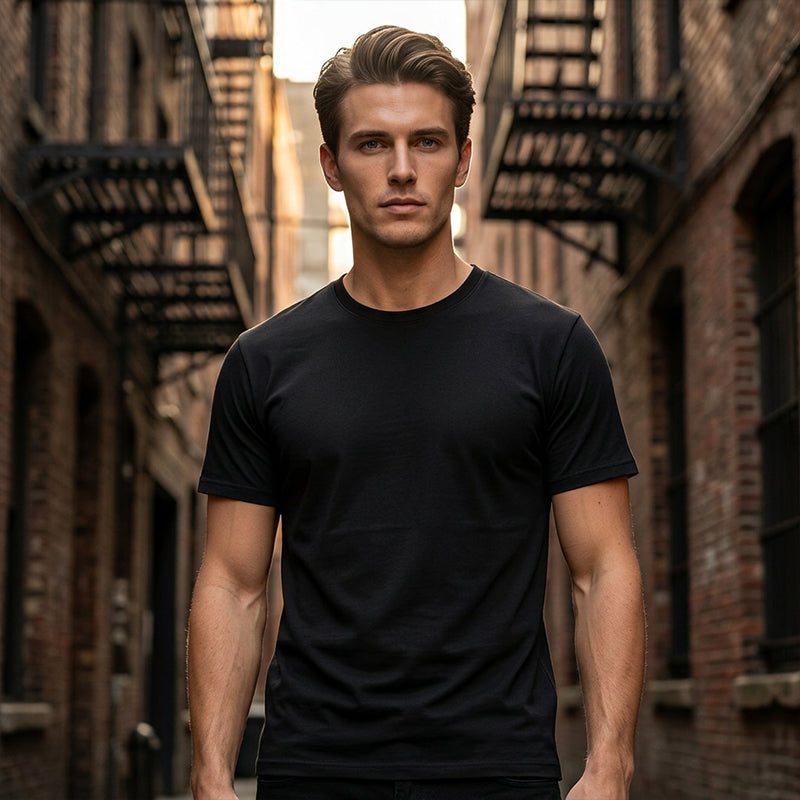🔥10K+Stück verkauft🔥50% RABATT! Herren Classic T-Shirt mit Rundhalsausschnitt – bequem, atmungsaktiv & vielseitig