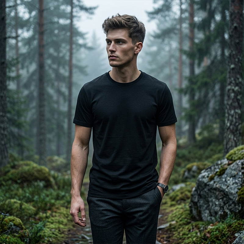 🔥10K+Stück verkauft🔥50% RABATT! Herren Classic T-Shirt mit Rundhalsausschnitt – bequem, atmungsaktiv & vielseitig