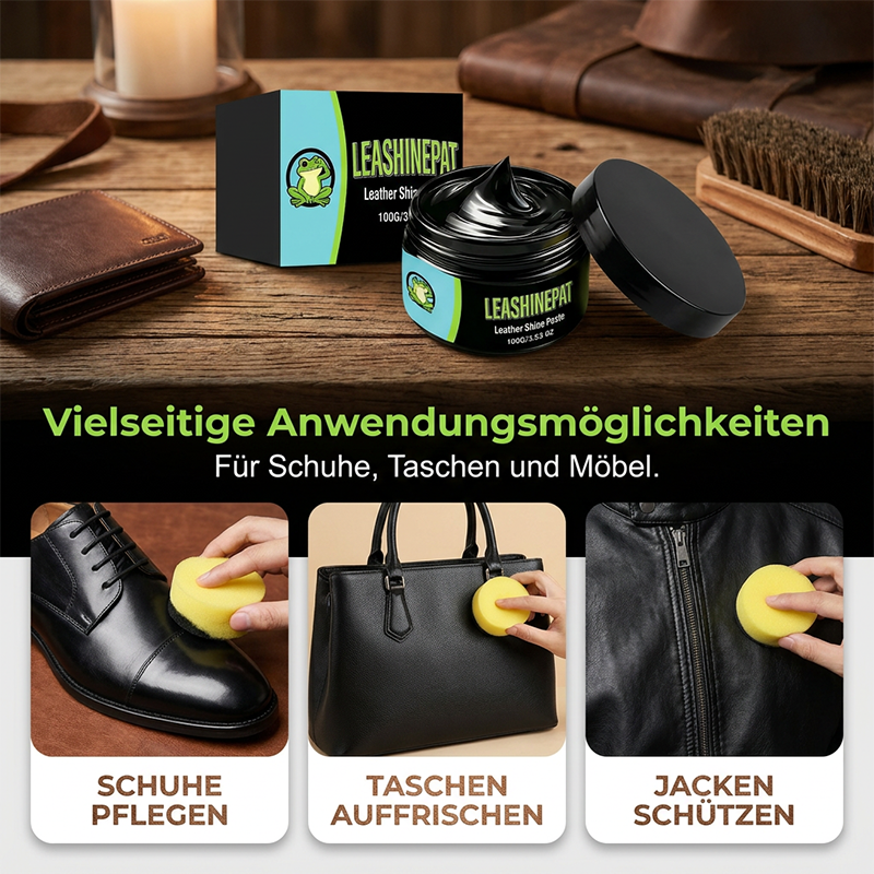 ⏳Begrenzte Zeit 50% 📢📢2 kaufen，1 gratis📍📍Mehrzweck-Pflegepaste für schwarzes Leder