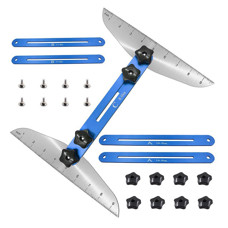📏✨ NUR FÜR BEGRENZTE ZEIT 50% RABATT!🧰 Multifunktionales Treppenlineal – Klappbar, präzise & vielseitig – ideal für Heimwerker, Maßnehmen & Bastelprojekte