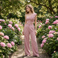 👗 50% RABATT! 🌸 Elegantes One-Shoulder Blumen-Top & Weithosen-Set – Fließend, feminin & perfekt für Hochzeiten, Partys und Sommerurlaube 🌊